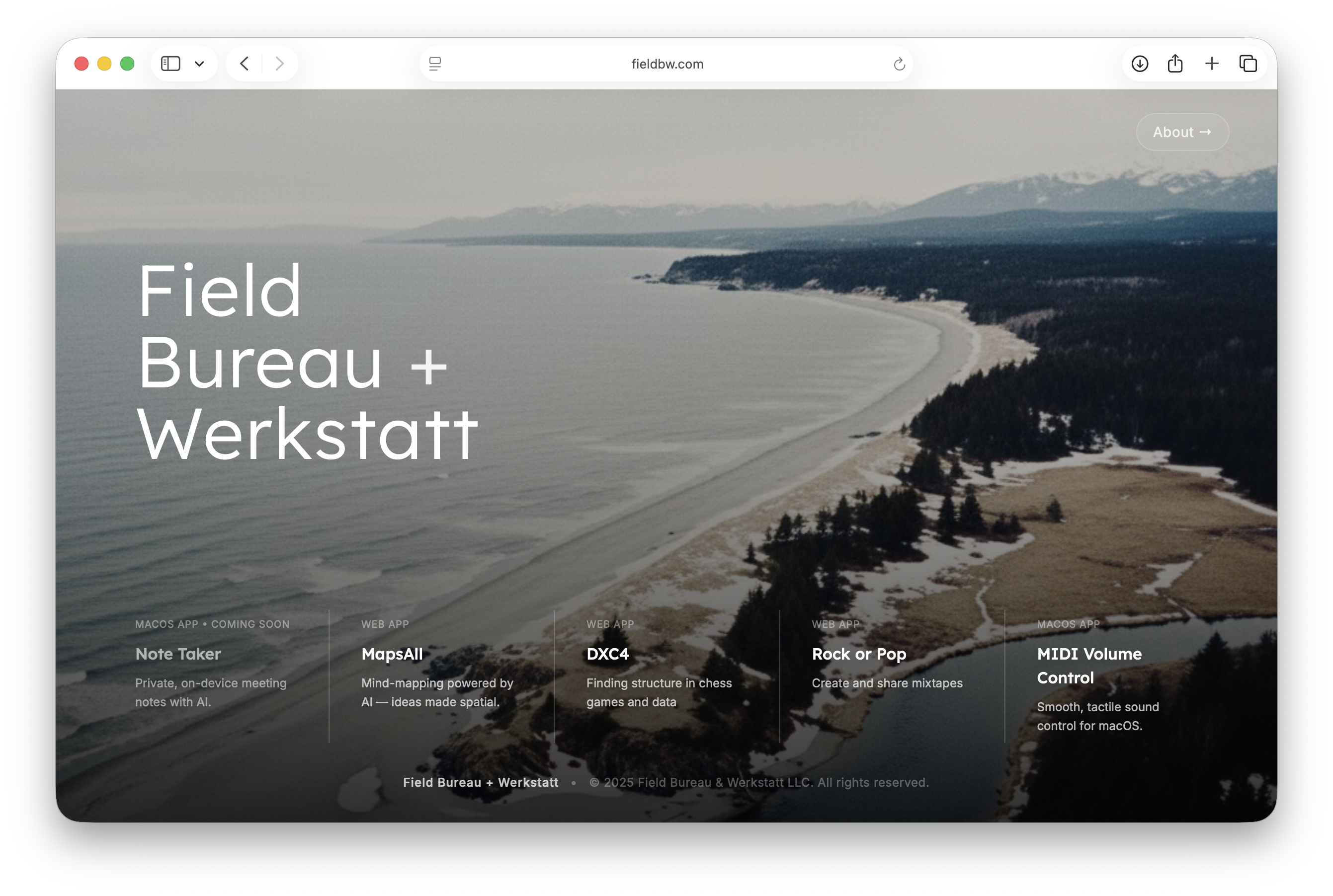 Field Bureau + Werkstatt site