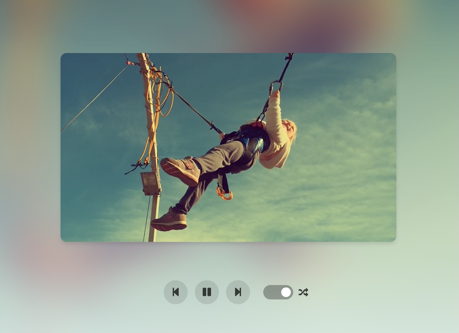 Music player screenshot