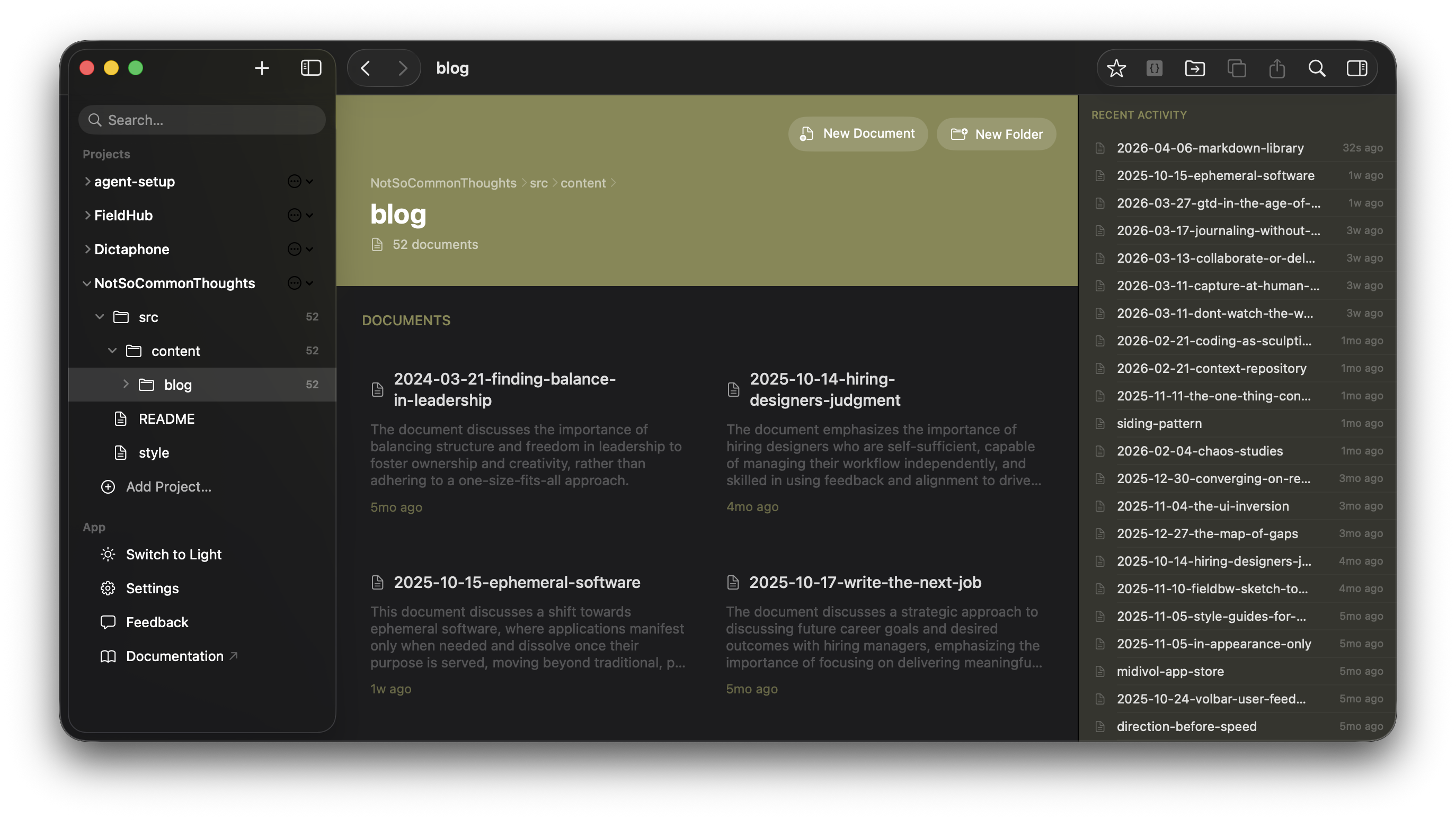Markdown Library ML-42: A Native Home for Markdown